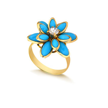18K Gold Layered Oro Laminado Ring  Classic profile